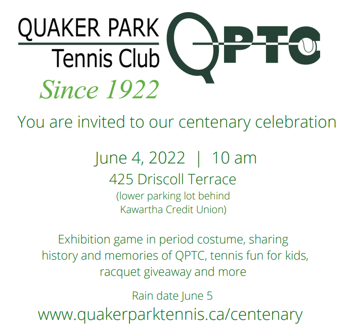 Quaker Park Tennis Club Centenary - image