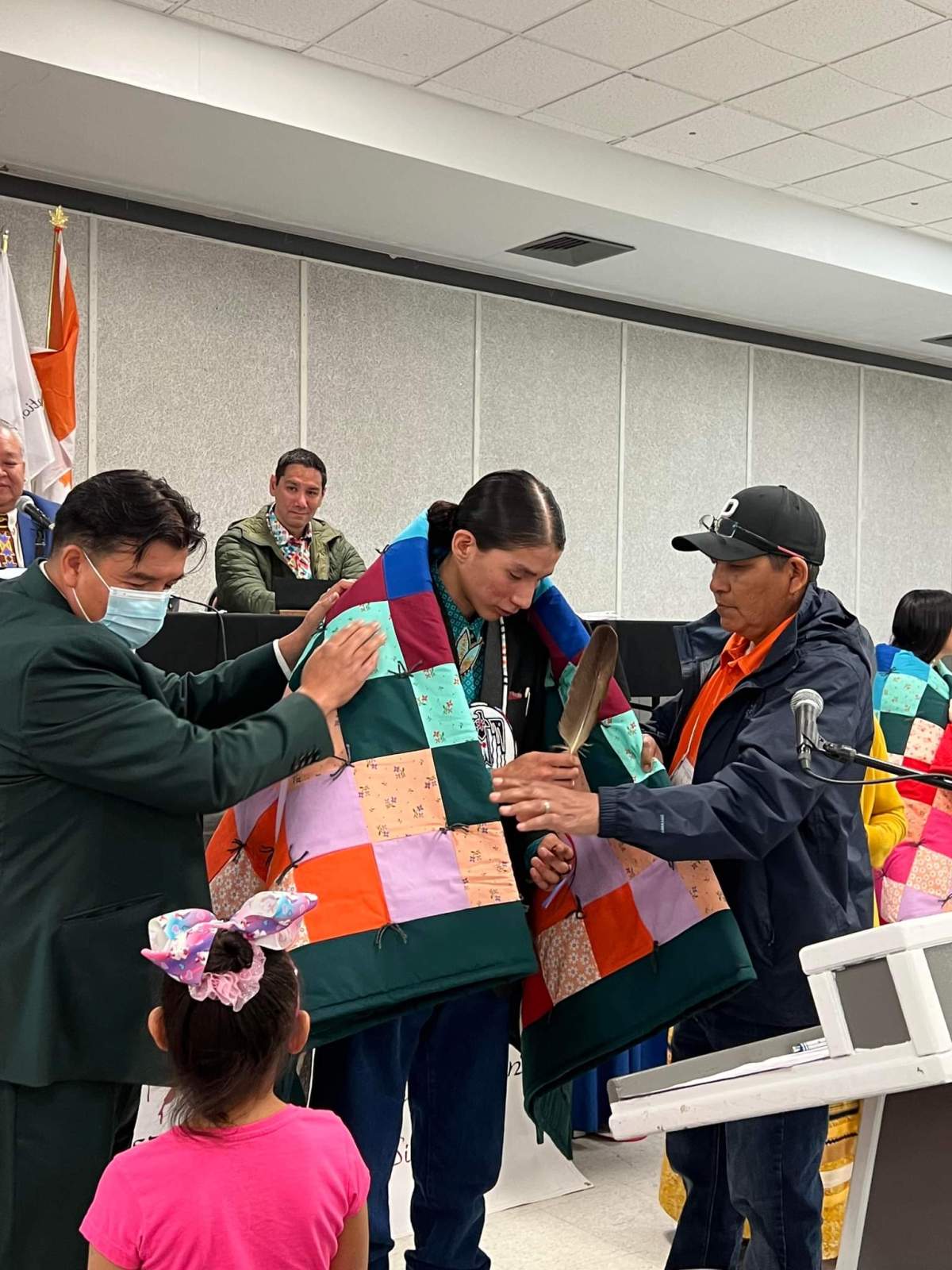 Brock McLeod-Waditaka from Wahpeton Dakota Nation.