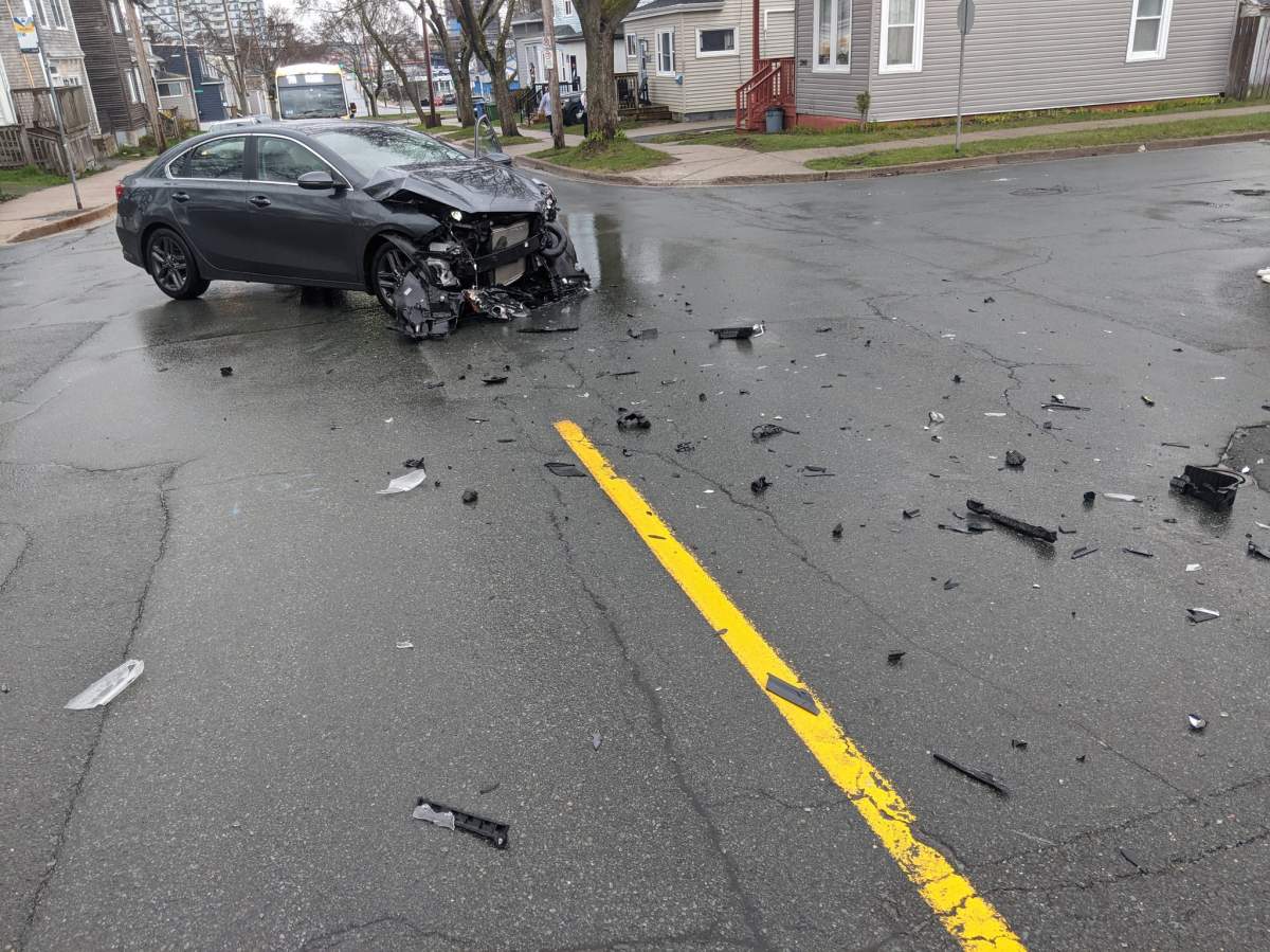 One of the many accidents at the corner of Robie and Stanley streets in Halifax taken by resident Steve MacKay. 