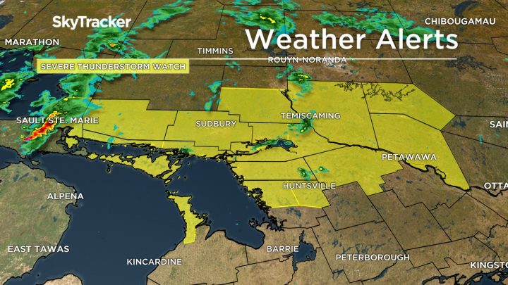 Severe thunderstorm watch issued for parts of Ontario cottage country as long weekend gets underway - image