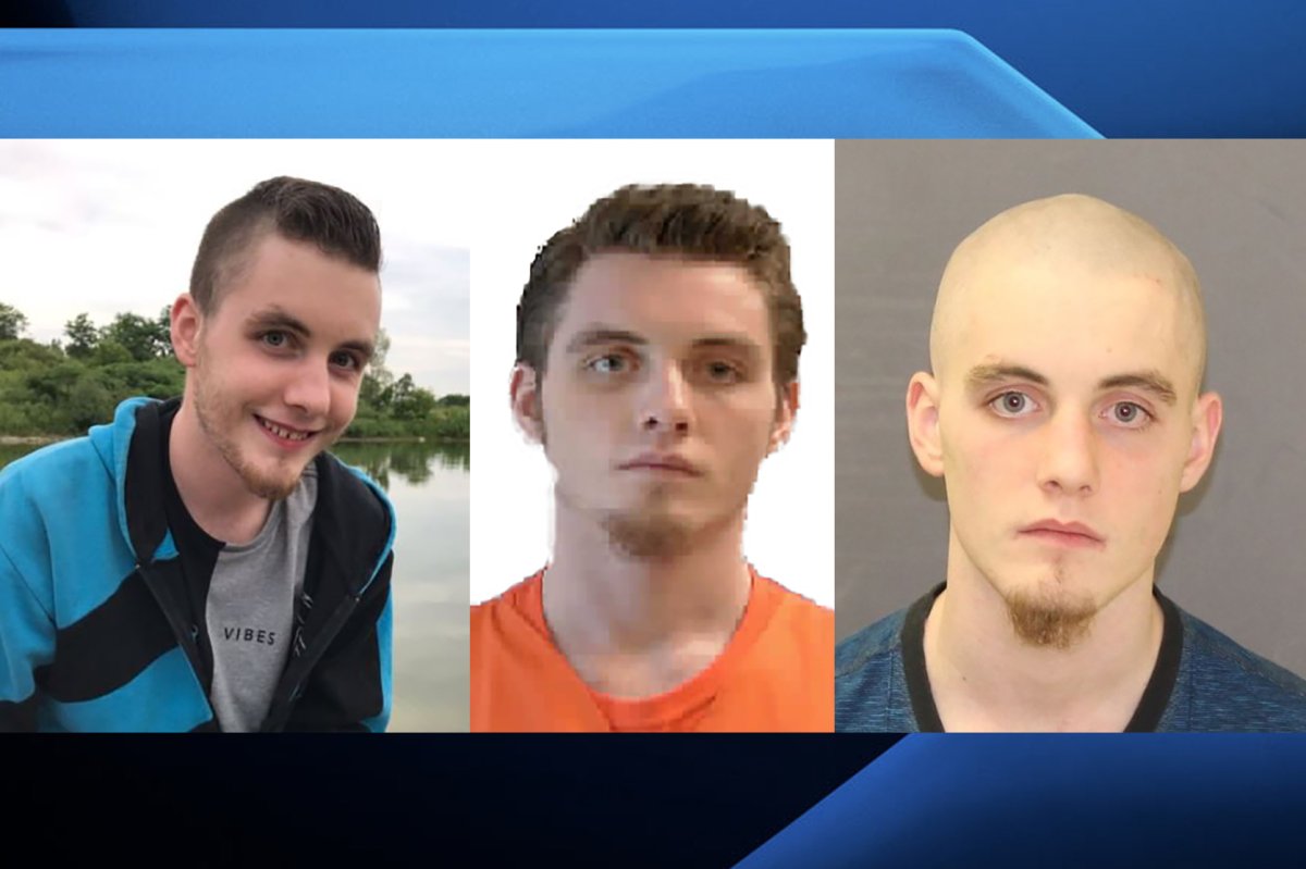 Tyler McMichael as seen in various images released by London police since his disappearance on May 24, 2019.