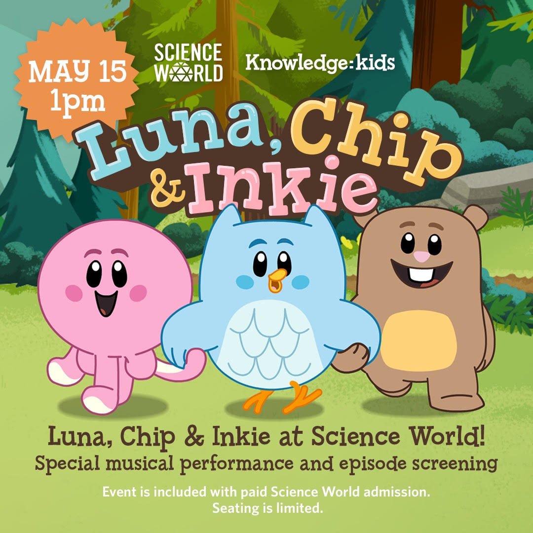 Luna, Chip & Inkie at Science World - image