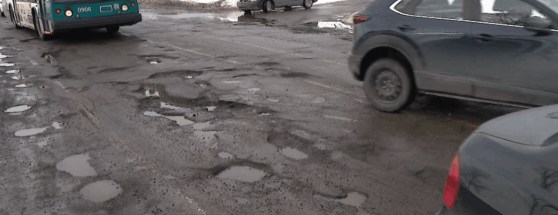 De la Gappe Boulevard in Gatineau was voted the worst road in Quebec in 2022. Quebec's auditor general, in a Nov. 2023 report, says half of the provincial road network is considered to be in poor shape.