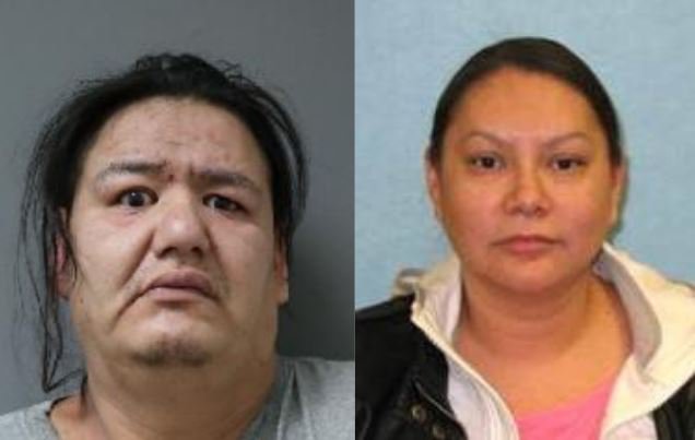 John Wayne Sanderson, left, and Jessica Sutherland.