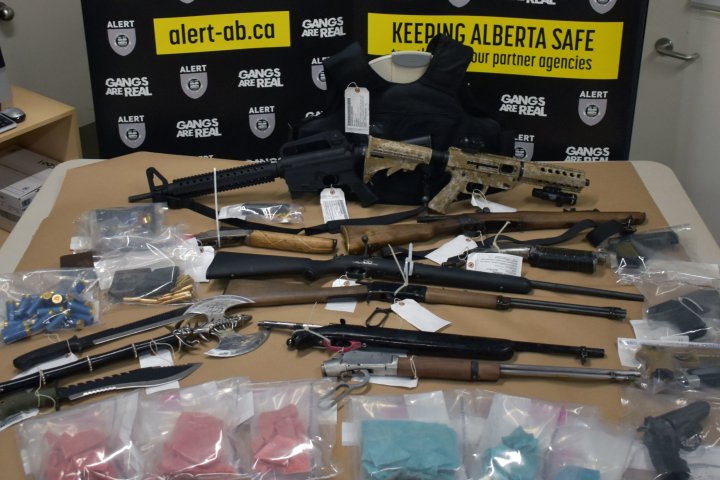 Police seize suspected fentanyl and firearms in Red Deer