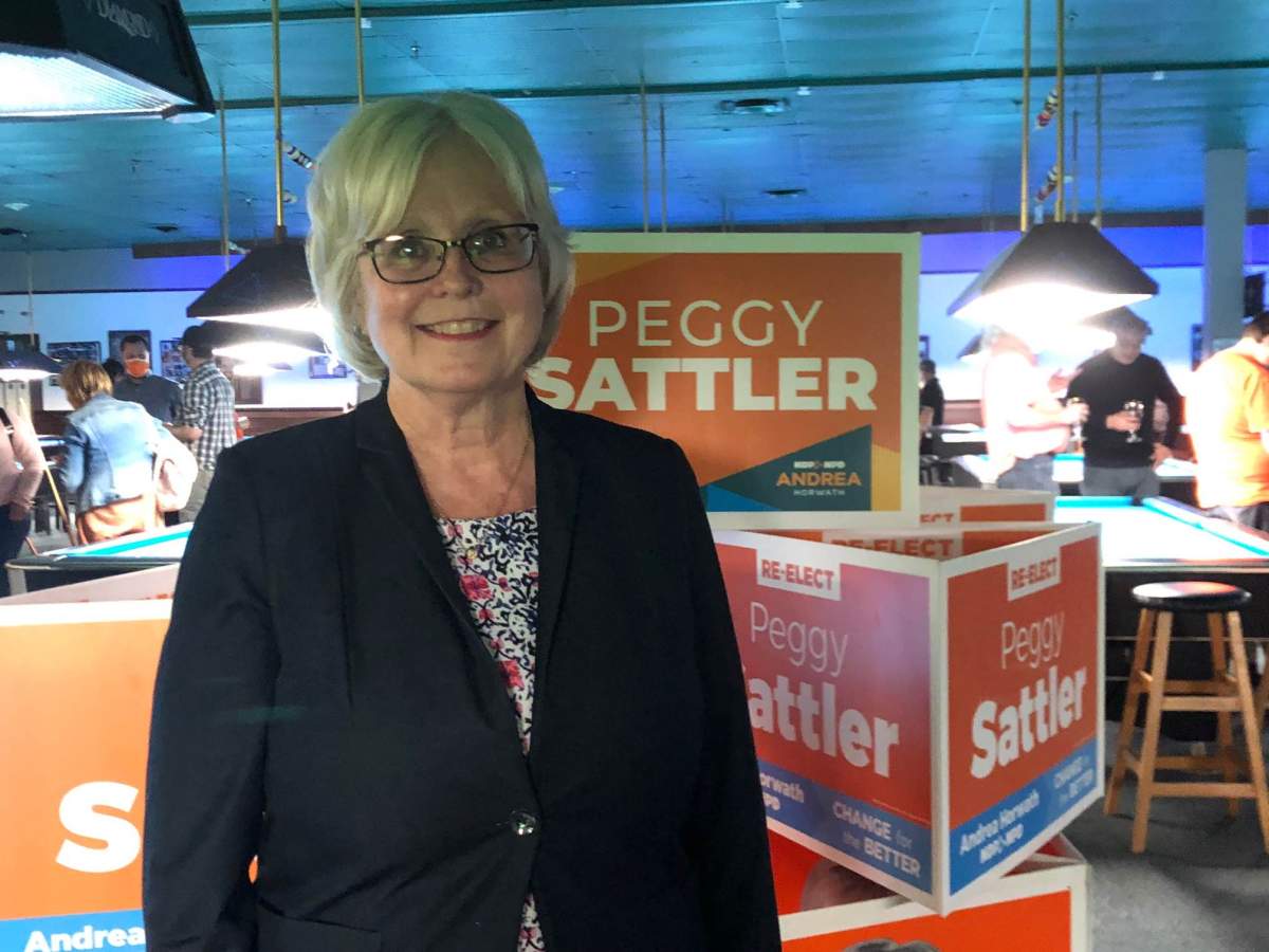 London NDP MPP Peggy Sattler shortly after being re-elected in the 2022 provincial election.