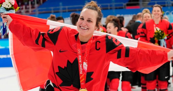 Националният отбор по хокей на Канада за жени идва в