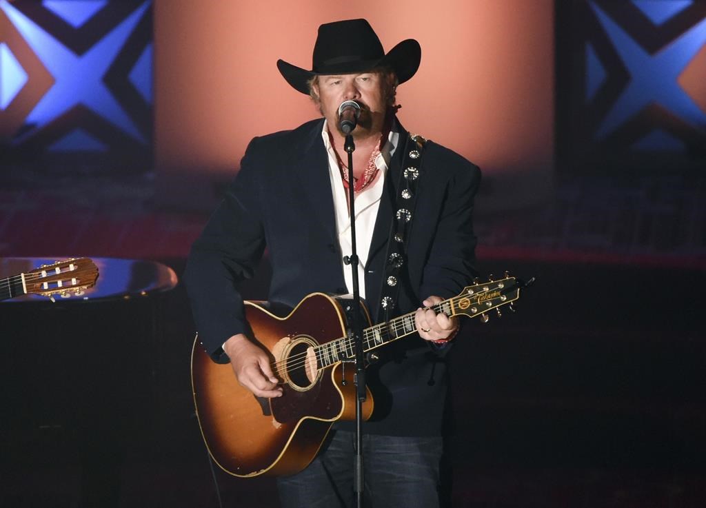 Honoree Toby Keith performs at the 46th annual Songwriters Hall of Fame Induction and Awards Gala at the Marriott Marquis on June 18, 2015, in New York. Keith announced Sunday, June 12, 2022, that he has been undergoing treatment for stomach cancer since last fall. The multi-platinum-selling singer said on Twitter that he underwent surgery and received chemotherapy and radiation in the past six months.