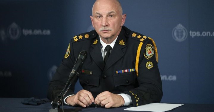 Toronto police chief apologizes to Black community as race-based data released