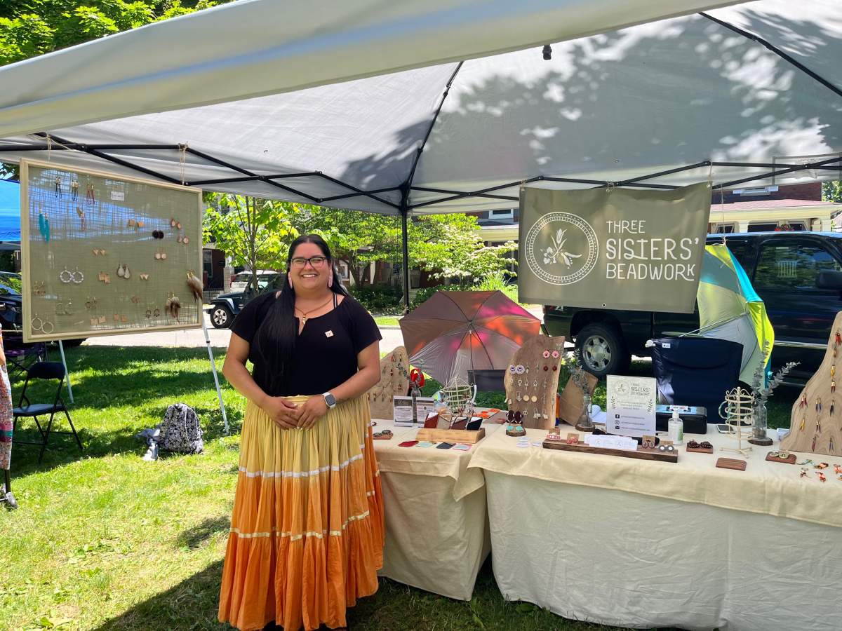 Mary Capton of Three Sisters’ Beadwork on June 21, 2022 in London, Ont.