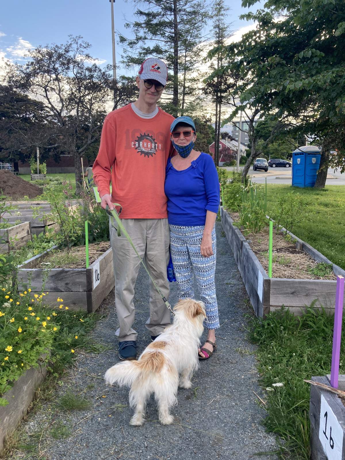 Peter and Betty Browne are seen at the June 23 summer celebration at Common Roots Urban Farm.