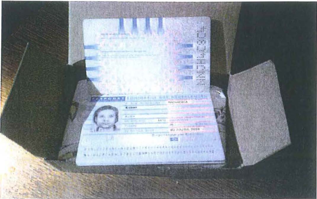 A passport found hidden inside a stereo system in the cabin where Coban was arrested.