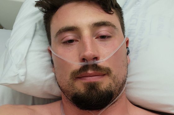 Alex Kopacz in hospital with COVID-19