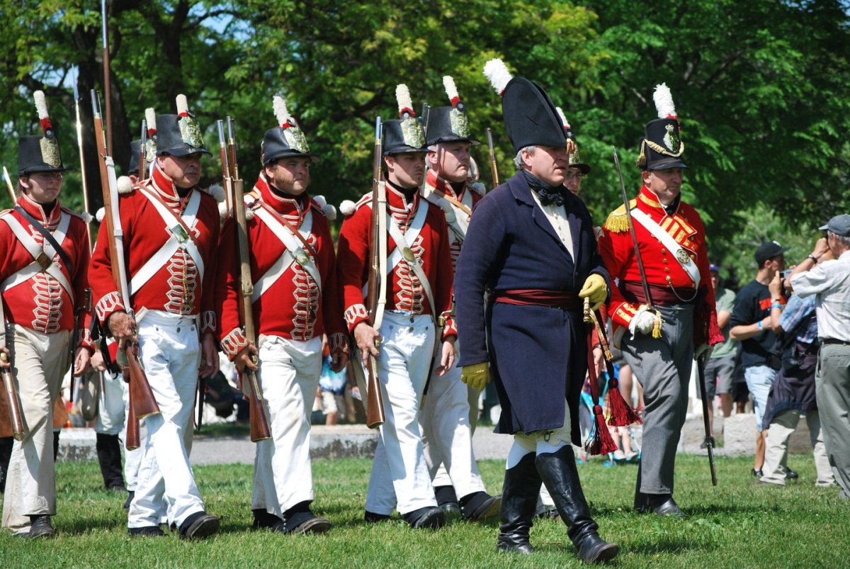 Participants during a recent re-enactment of the Battle of Stoney Creek.