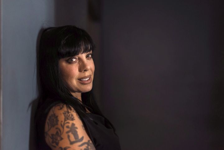 Bif Naked poses for a portrait in Toronto on Wednesday, April 20, 2016. 