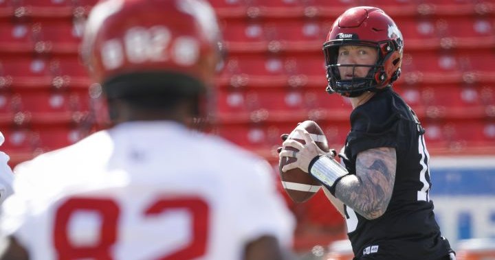 Bo Levi Mitchell optimistic about shoulder, Calgary Stampeders in 2022