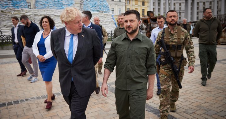 Ukraine sees possible path to EU membership as UK’s Johnson makes surprise Kyiv visit