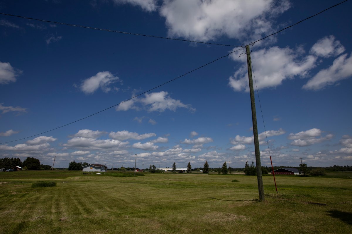 The site of where a former residential school was in Maskwacis Alta, is shown on Monday, June 27, 2022. Pope Francis will be visiting the area on his visit in July.
