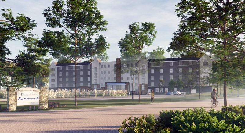 Concept site plan for new Extendicare Peterborough long-term care facility.