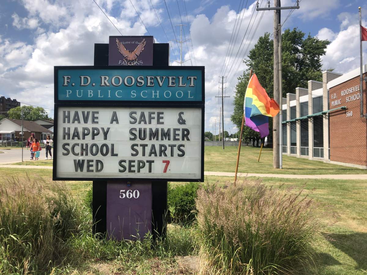 F.D. Roosevelt Public School London Ontario. June 29, 2022
