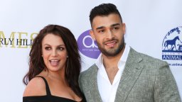 Britney Spears (L) and Sam Asghari (R) attend the 2019 Daytime Beauty Awards at The Taglyan Complex on September 20, 2019 in Los Angeles, California.