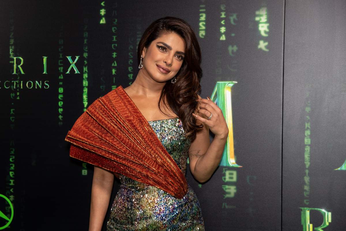 Priyanka Chopra Jonas arrives at the U.S. premiere of "The Matrix Resurrections" at The Castro Theatre on December 18, 2021 in San Francisco, California.