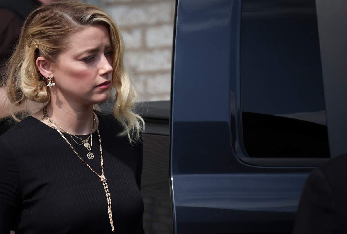 Amber Heard departs the Fairfax County Courthouse on June 1, 2022 in Fairfax, Virginia. The jury in the Depp vs. Heard case awarded actor Johnny Depp $15 million in his defamation case against Heard.
