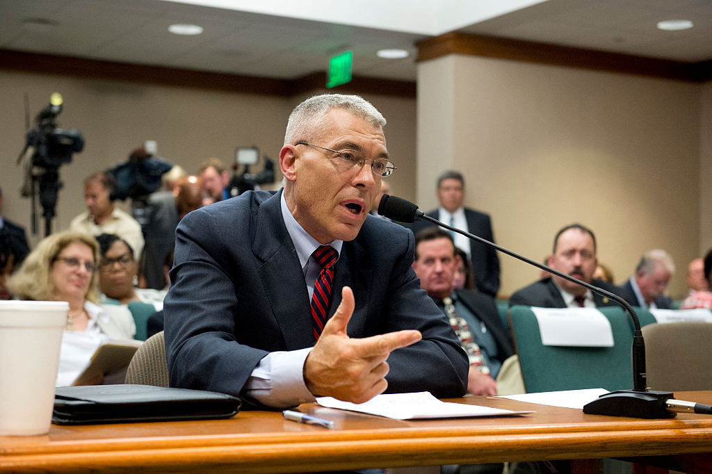 Texas Department of Public Safety Director Colonel Steve McCraw testifies at a 2015 hearing.
