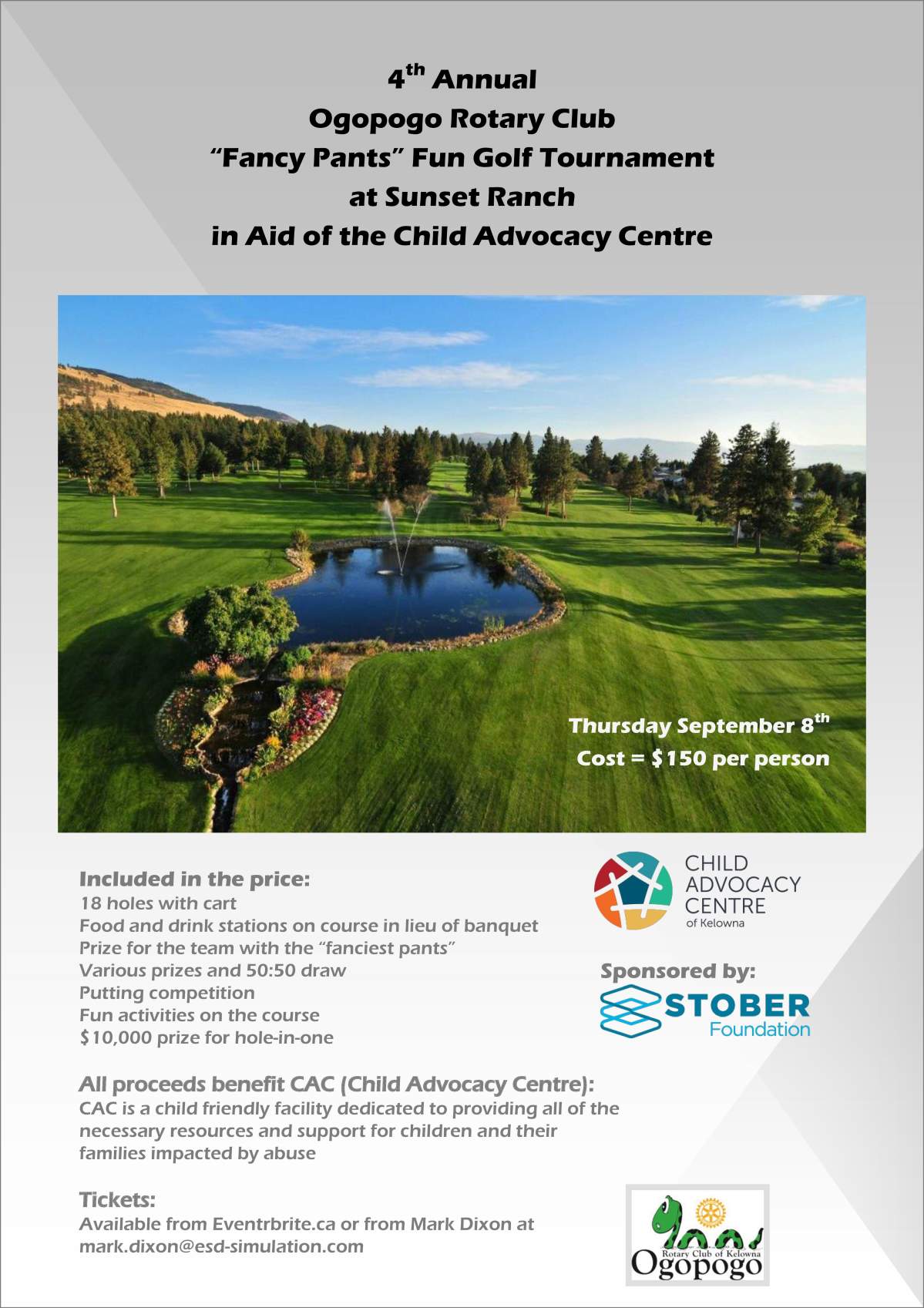 Ogopogo Rotary Club “Fancy Pants” Fun Golf Tournament - image