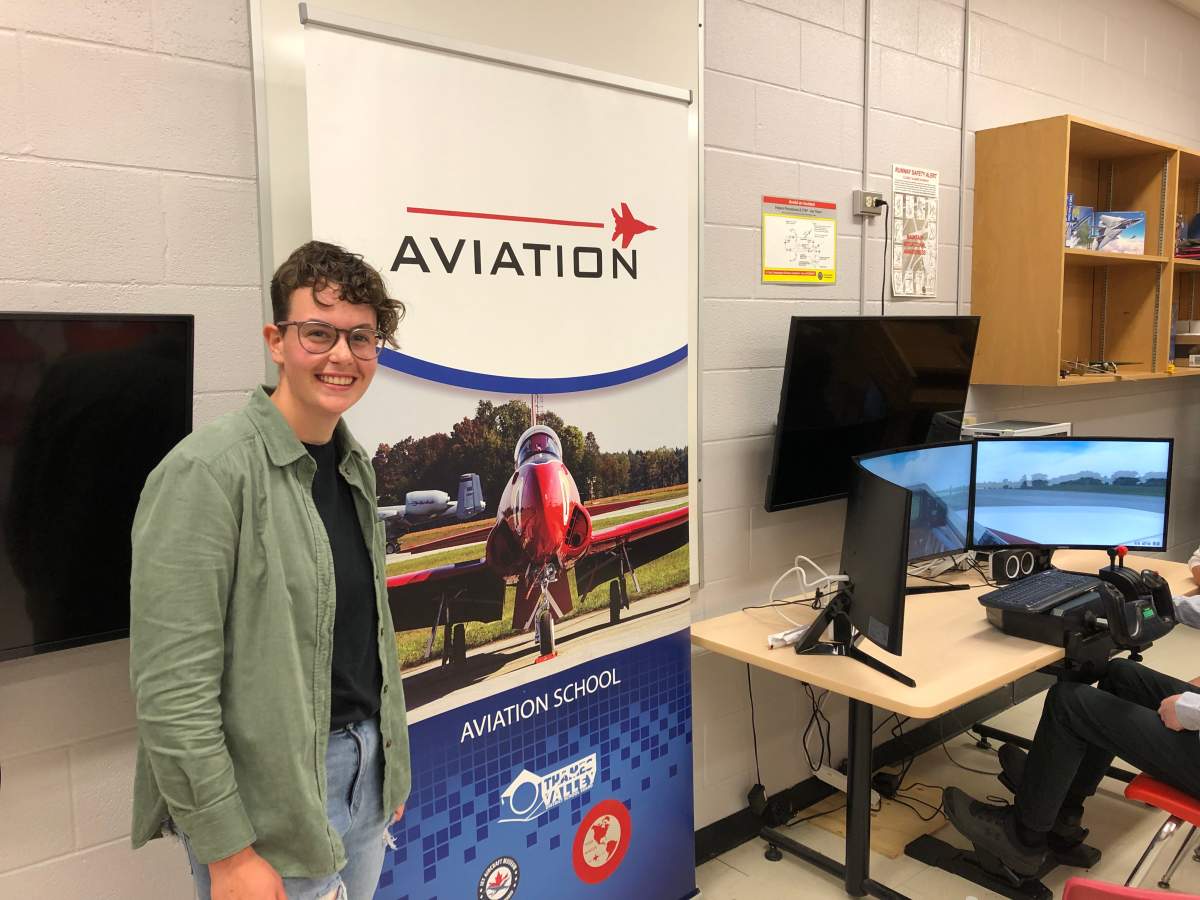 Grade 11 student Sophie Hersey dreams of becoming an astronaut following a pilot career with the Canadian Armed Forces.