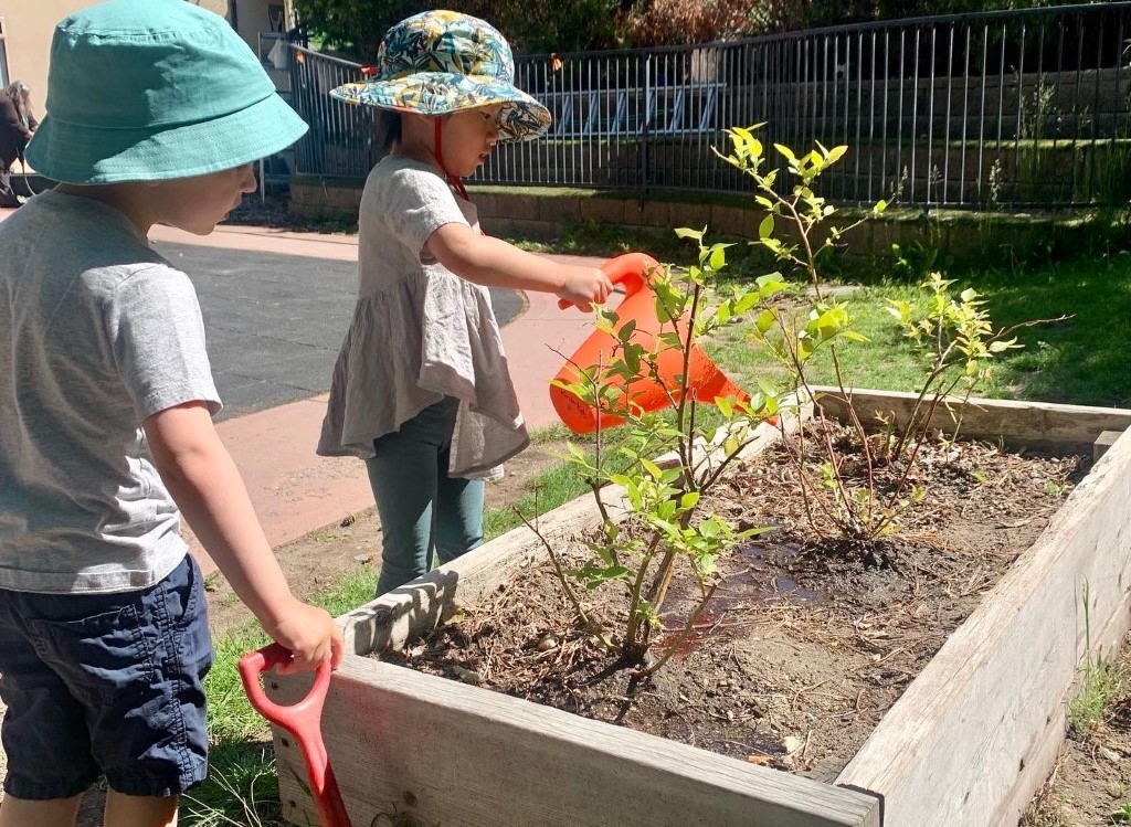 This time around, GardenWorks Penticton brought a variety of vegetables to plant with the kids from OSNS Child & Youth Development Centre.