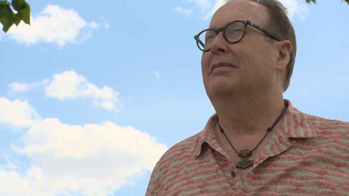 Gary Lambert waits for vehicle to be fixed