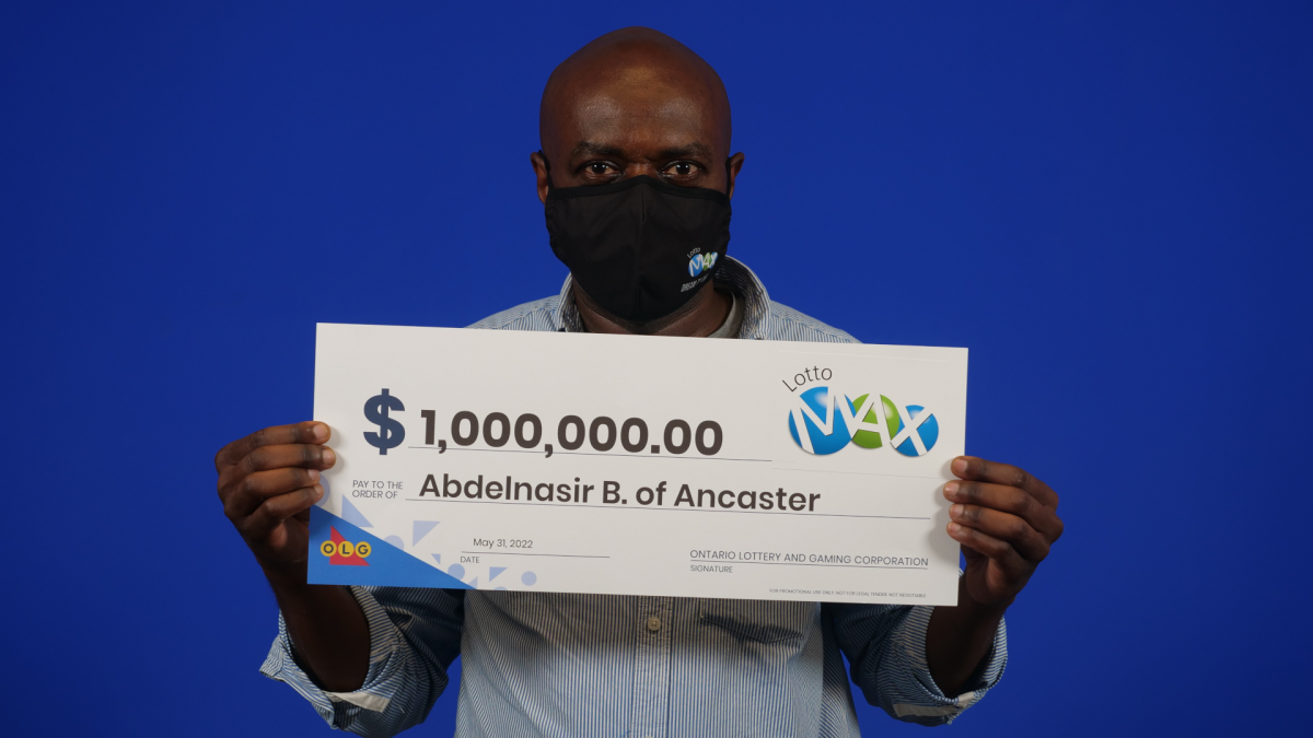 Abdelnasir Bashir of Ancaster won a MAXMILLIONS prize worth $1 million in the April 19, 2021, LOTTO MAX draw.