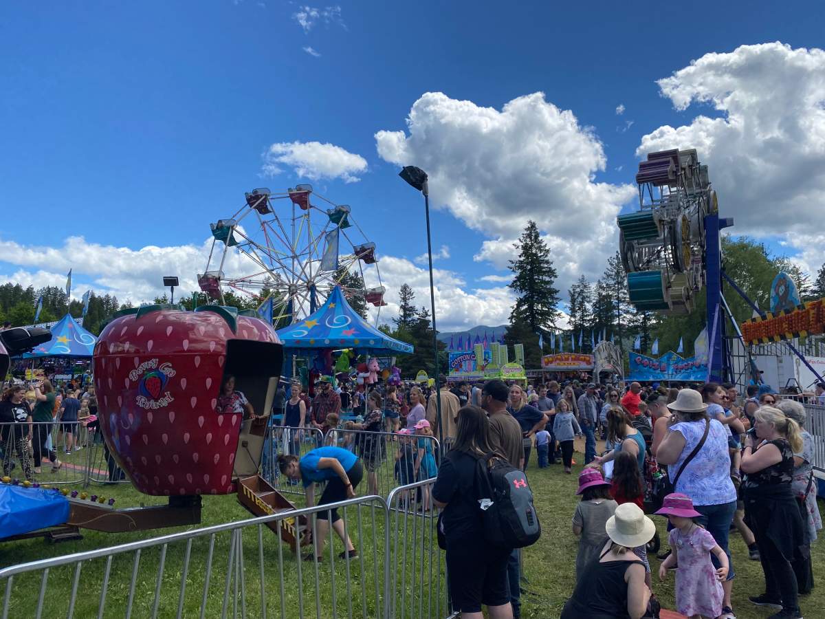 Crowds gathered in Lumby on Saturday under sunny skies for the community’s annual festival.