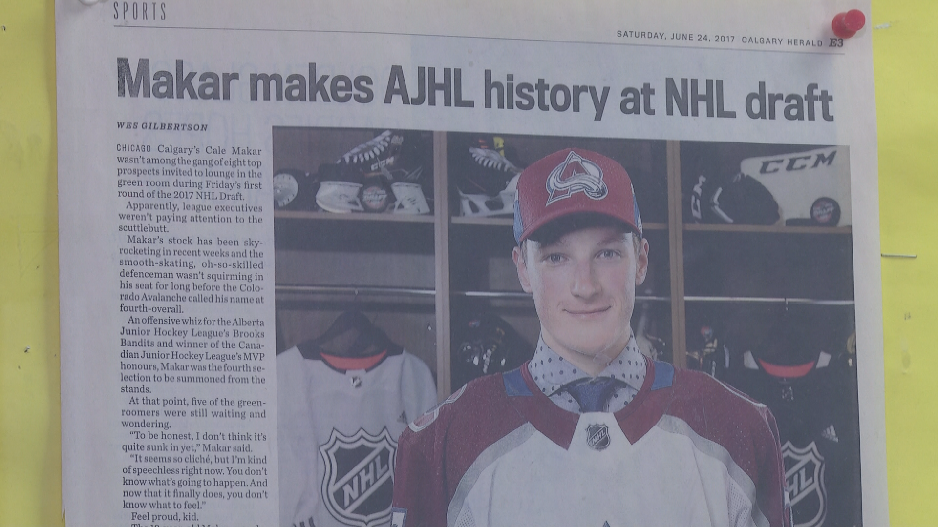NHL on X: This 𝐝𝐫𝐚𝐰𝐢𝐧𝐠 of Cale Makar 👏🤯 #StanleyCup 📺: 8p ET  on ABC, @ESPNPlus and @Sportsnet (🎨 @PietensArt)   / X