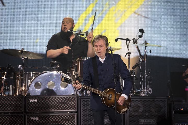 Paul McCartney performs during his "Got Back" tour Thursday, June 16, 2022, at MetLife Stadium in East Rutherford, N.J. 