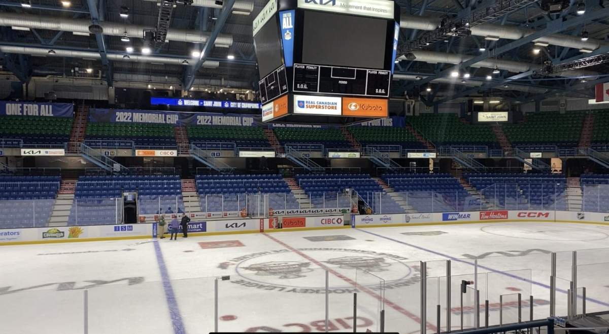 All games for the 2022 Memorial Cup are played at TD Station in Saint John, N.B.