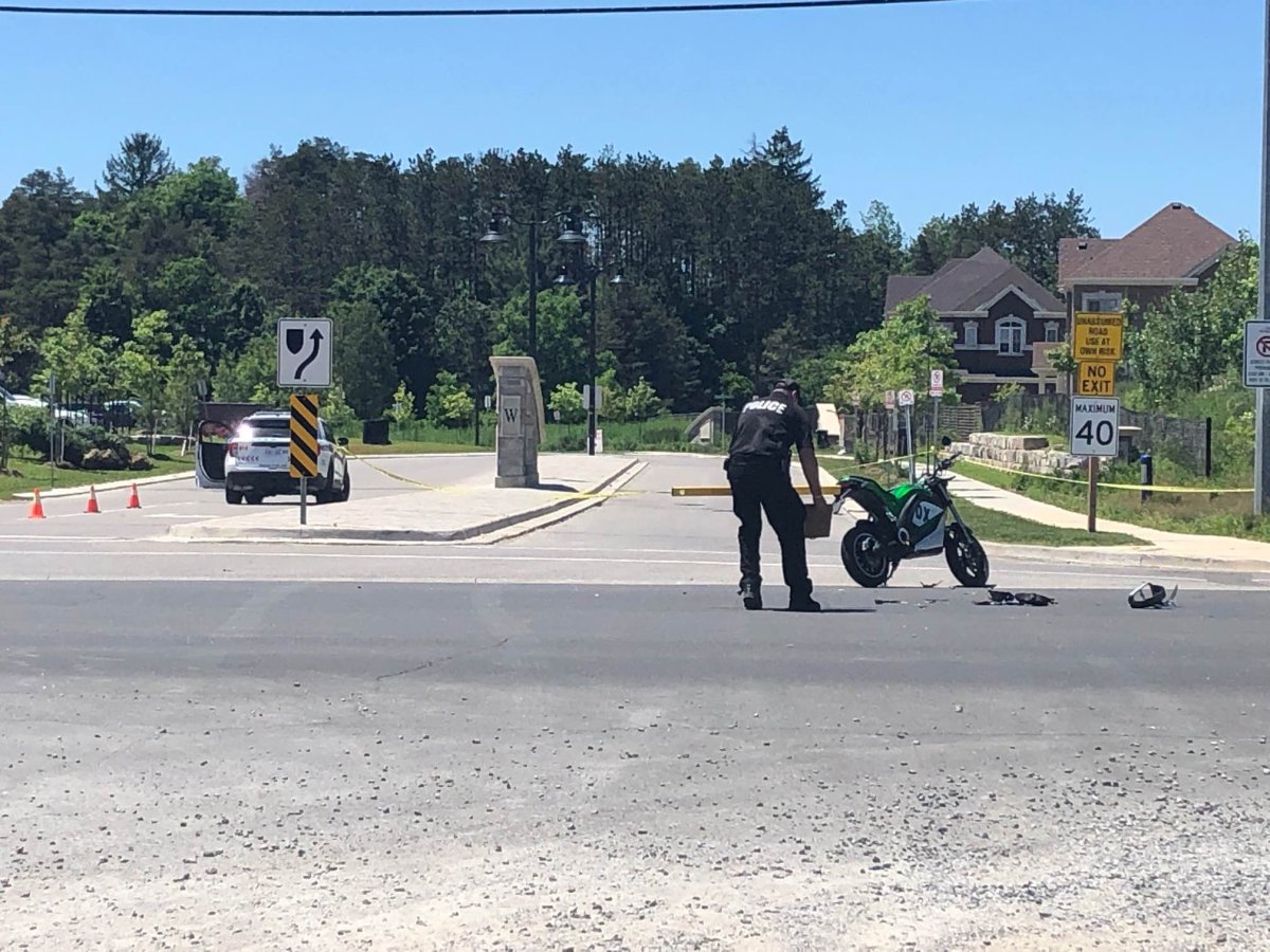 York Regional Police are investigating after fatal collision between an e-bike and a vehicle in Aurora, Ont.