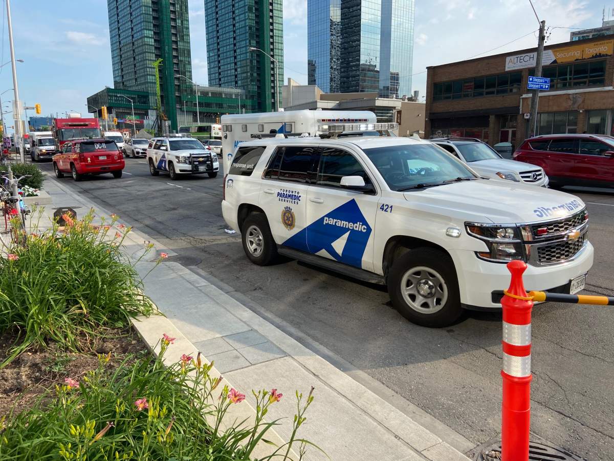 Five people, including two children, have been taken to hospital.