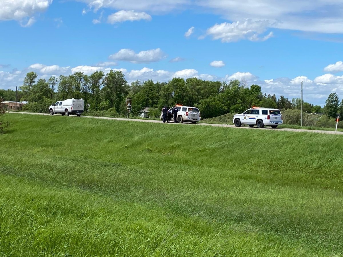 Portage la Prairie RCMP investigate an incident on the highway.