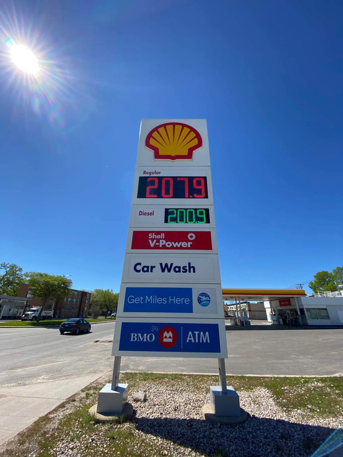 The price of regular gasoline has jumped over the $2.00/litre mark in Winnipeg.