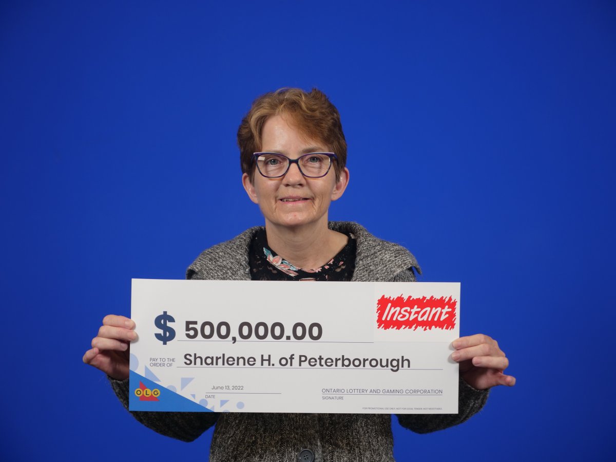 A Peterborough woman claimed $500,000 in the Instant Mystery Multiplier game from the OLG.