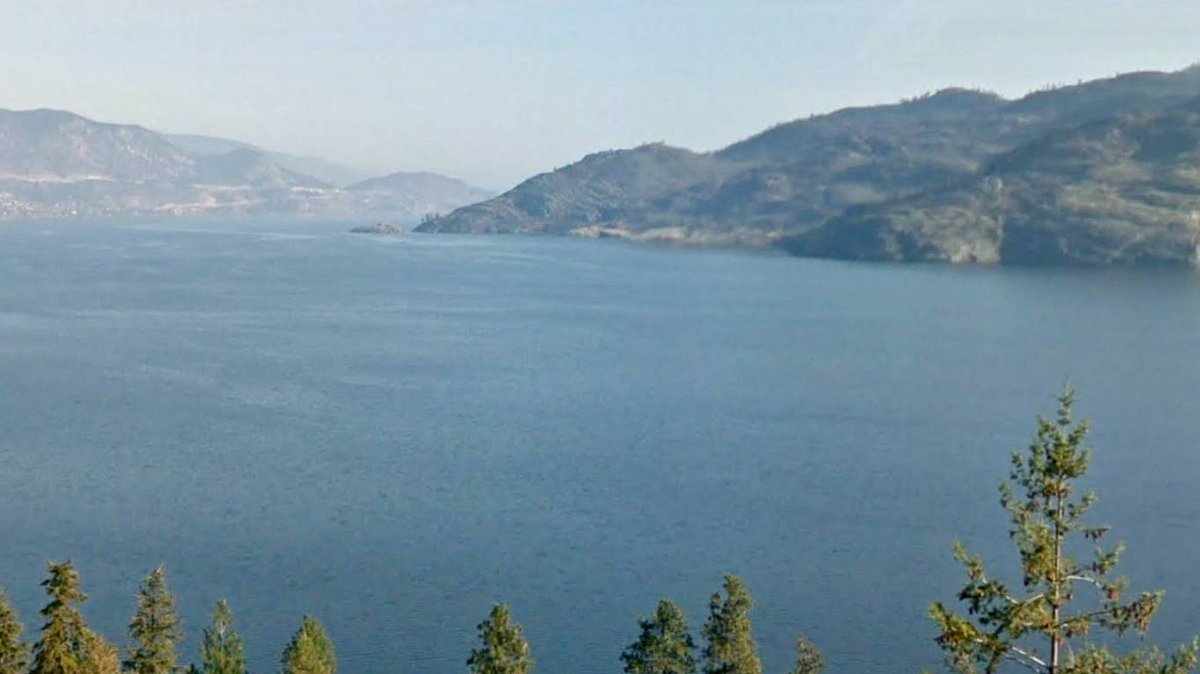 A view of Okanagan Lake, and Rattlesnake Island, from Highway 97. Police say the 34-year-old man jumped into the lake near Squally Point, south of Rattlesnake Island, on Saturday afternoon.