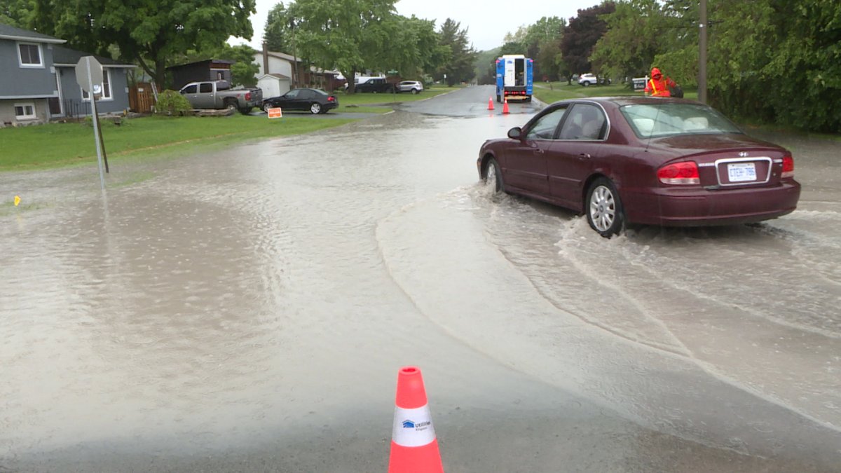 More than 50mm of rain soaked Kingston, Ont. on Wednesday.