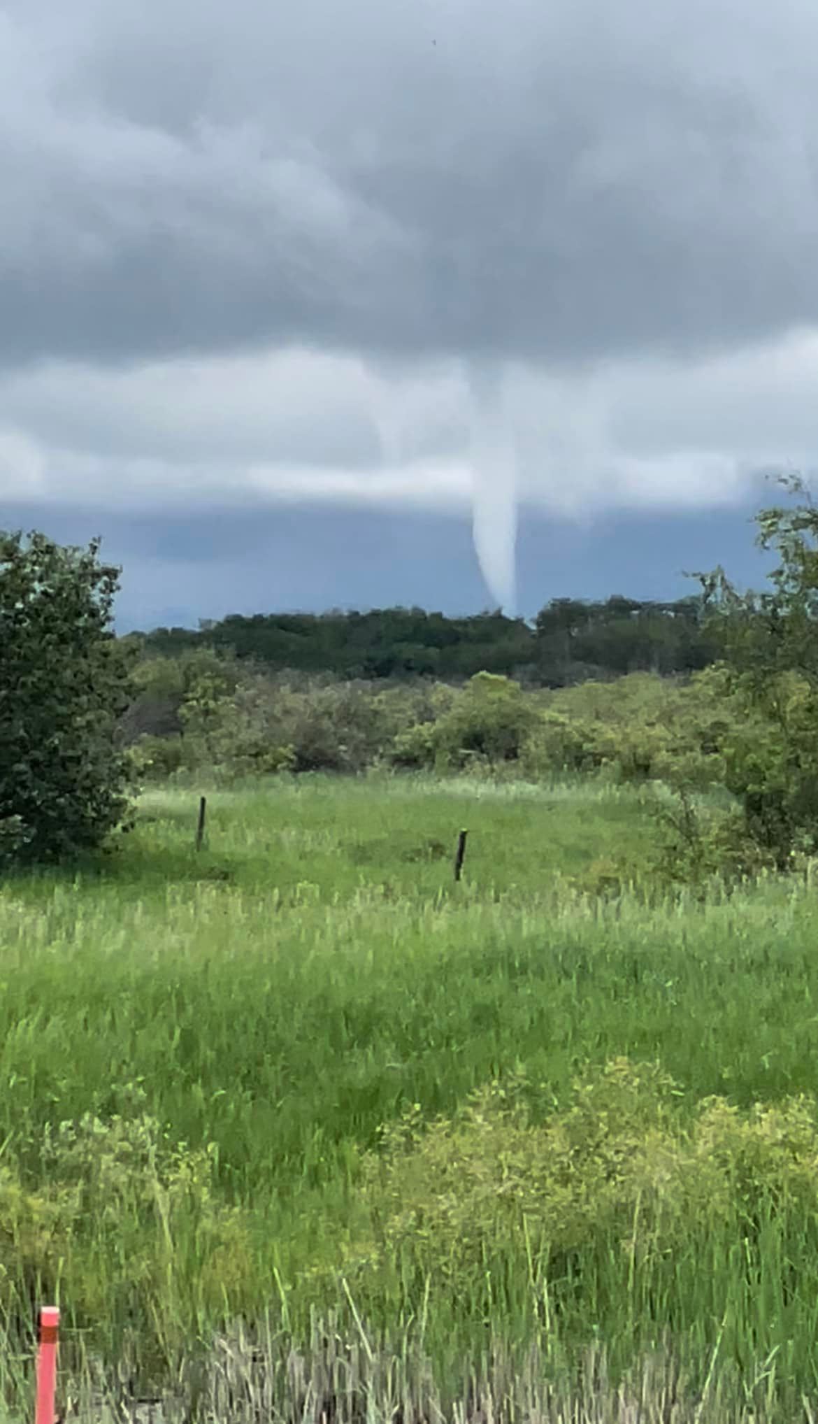 Tornado pictured near Pinaymootang First Nation.