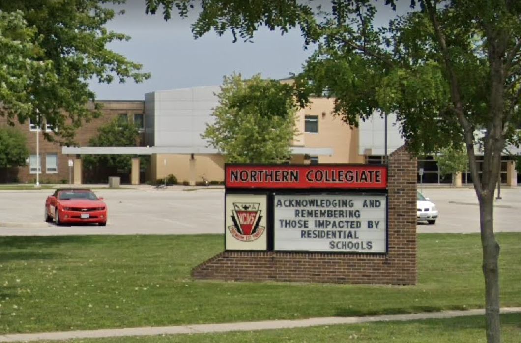 On June 8, 2022 Sarnia Police were called to Northern Collegiate Institute and Vocational School (NCIVS) located at 940 Michigan Avenue in the City of Sarnia regarding a disturbing message located on the school property.
