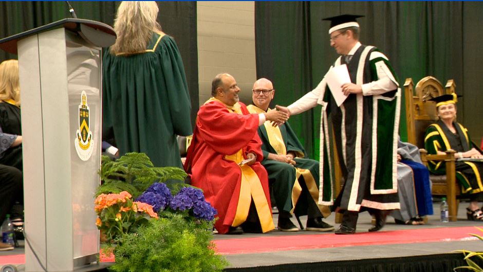 Saqib Shahab, chief medical health officer gets honorary degree at University of Regina .