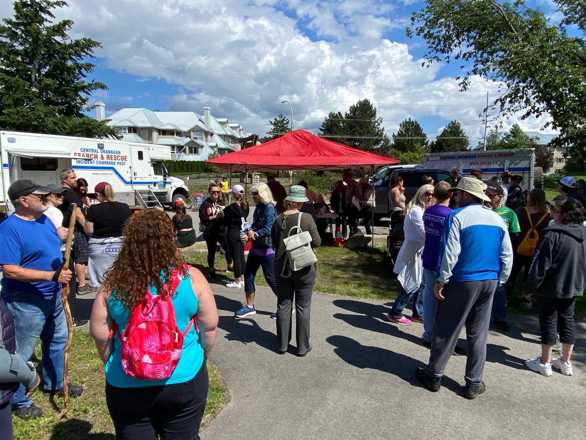 More than 100 volunteers showed up on Saturday morning to help search for Chelsea Cardno.