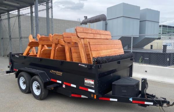 The prisoners will build 50 picnic tables in all for the Secrest Hill Agriculture Workers’ Campsite, formerly known as Loose Bay Campground.