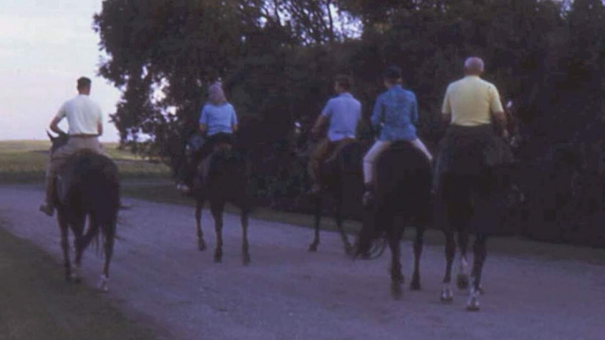 The Royal Family heading out for a ride with T. Roy Bailey.